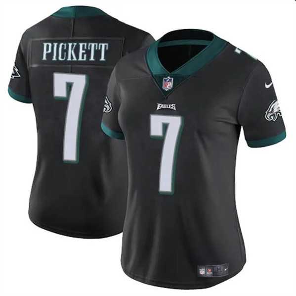 Womens Philadelphia Eagles #7 Kenny Pickett Black Vapor Untouchable Limited Stitched Jersey Dzhi